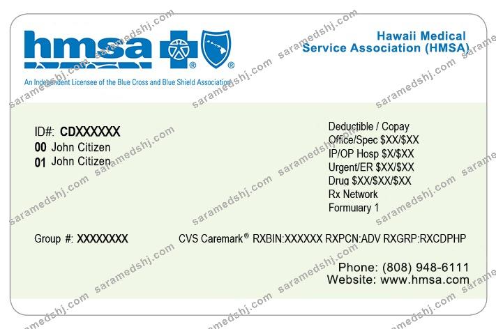 Hawaii health insurance card